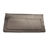 Çanta Aksesuar 22x11 cm Parlak Gri Renk Suni Deri Cep