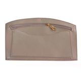 Çanta Aksesuar 24x15 cm Açık Vizon Renk Troklu Suni Deri Cep Light Gold Metalli