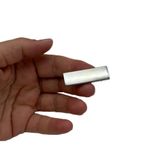 Çanta Aksesuar 4x1.2 cm Metal Plaka Süs Gümüş Renk 1 Adet