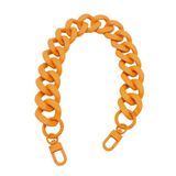 Çanta Aksesuar 50x3.3 cm Turuncu Renk Buzlu (Mat) Zincir
