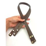 Çanta Aksesuar 70X1.8 Cm Suni Deri Koyu Vizon Renk Vidalı Çanta Sapı