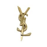 Çanta Aksesuar 7X3 Cm Gold YSL Metal Plaka Etiket Süs