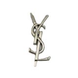 Çanta Aksesuar 7X3 Cm Gümüş YSL Metal Plaka Etiket Süs