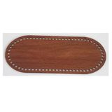 Çanta Aksesuar Ahşap 30X12 Cm Oval Çanta Tabanı (Koyu Renk)