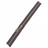 Çanta Aksesuar Başlıklı Fermuar 30 Cm Gümüş Metal Koyu Kahve