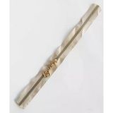 Çanta Aksesuar Başlıklı Fermuar 30 Cm Light Gold Metal Bej