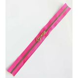 Çanta Aksesuar Başlıklı Fermuar 30 Cm Light Gold Metal Fuşya