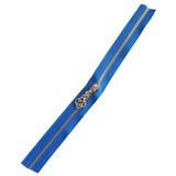 Çanta Aksesuar Başlıklı Fermuar 30 Cm Light Gold Metal Saks Mavi