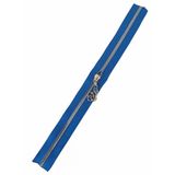 Çanta Aksesuar Başlıklı Fermuar 40 Cm Gümüş Metal Saks Mavi