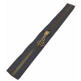 Çanta Aksesuar Başlıklı Fermuar 40 Cm Light Gold Metal Koyu Gri