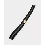 Çanta Aksesuar Çift Başlı Siyah Fermuar Light Gold Metal 40 Cm