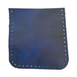 Çanta Aksesuar Crazy Oil Saks Mavi Gerçek Deri 12x12 cm Cep