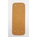 Çanta Aksesuar Gerçek Deri Açık Taba 30x12 cm Dikdörtgen Light Gold Metalli Çanta Tabanı