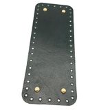 Çanta Aksesuar Gerçek Deri Siyah 30X12 cm Dikdörtgen Light Gold Metalli Çanta Tabanı
