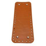 Çanta Aksesuar Gerçek Deri Taba 30X12 cm Dikdörtgen Gümüş Metalli Çanta Tabanı
