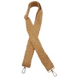 Çanta Aksesuar Jüt Kolon Çanta Sapı 120X4 Cm Light Gold Metalli