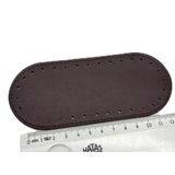 Çanta Aksesuar Koyu Kahve Renk 14x6 Cm Oval Çanta Tabanı Telefon Çantası Tabanı