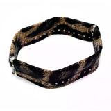 Çanta Aksesuar Leopar Renk Derili Metal Çanta Ağzı 18 Cm
