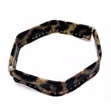 Çanta Aksesuar Leopar Renk Derili Metal Çanta Ağzı 24 Cm