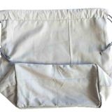 Çanta Aksesuar Örgü Çantaya Hazır Astar Tabanlı Büzgülü 22X12Cm Açık Gri