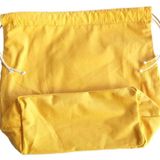 Çanta Aksesuar Örgü Çantaya Hazır Astar Tabanlı Büzgülü 22X12Cm Hardal