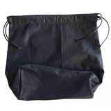 Çanta Aksesuar Örgü Çantaya Hazır Astar Tabanlı Büzgülü 22X12Cm Siyah