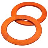 Çanta Aksesuar Oval Model 15x11 cm Taba Renk Ahşap Çanta Sapı