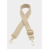 Çanta Aksesuar Pamuklu Kolon 120X3 Cm Bej Light Gold Metalli