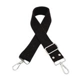 Çanta Aksesuar Pamuklu Kolon 120X4 Cm Gümüş Metal Kahverengi