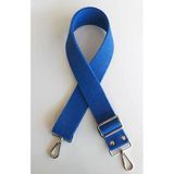 Çanta Aksesuar Pamuklu Kolon 120X4 Cm Gümüş Metal Saks Mavi