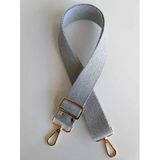 Çanta Aksesuar Pamuklu Kolon 120X4 Cm Light Gold Metal Açık Gri