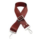 Çanta Aksesuar Polyester Kolon 120X4 Cm Bordo Gümüş Metalli
