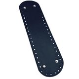 Çanta Aksesuar Suni Deri 37x10 cm Oval Çanta Taban Lacivert Renk Gümüş Aparatlı
