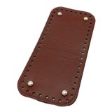 Çanta Aksesuar Suni Deri Bordo Renk 25X12 cm Dikdörtgen Çanta Tabanı (Gümüş Aparatlı)