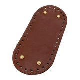 Çanta Aksesuar Suni Deri Bordo Renk 25X12 cm Oval Çanta Tabanı (Light Gold Aparatlı)