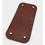 Çanta Aksesuar Suni Deri Bordo Renk 30X12 cm Dikdörtgen Çanta Tabanı (Gümüş Aparatlı)