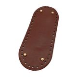 Çanta Aksesuar Suni Deri Bordo Renk 30X12 cm Oval Çanta Tabanı (Light Gold Aparatlı)