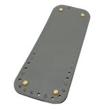 Çanta Aksesuar Suni Deri Gri Renk 30X12 cm Dikdörtgen Çanta Tabanı (Light Gold Aparatlı)