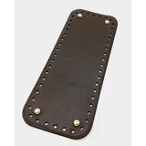 Çanta Aksesuar Suni Deri Kahverengi 30X12 cm Dikdörtgen Çanta Tabanı (Light Gold Aparatlı)