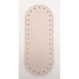 Çanta Aksesuar Suni Deri Krem 20X8 cm Oval Çanta Tabanı