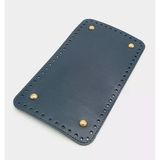 Çanta Aksesuar Suni Deri Lacivert Renk 25X14 cm Dikdörtgen Çanta Tabanı (Light Gold Aparatlı)