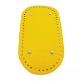 Çanta Aksesuar Suni Deri Sarı Renk 25X12 cm Oval Çanta Tabanı