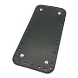 Çanta Aksesuar Suni Deri Siyah Renk 25X12 cm Dikdörtgen Çanta Tabanı (Gümüş Aparatlı)