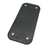 Çanta Aksesuar Suni Deri Siyah Renk 25X12 cm Dikdörtgen Çanta Tabanı (Light Gold Aparatlı)