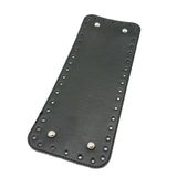 Çanta Aksesuar Suni Deri Siyah Renk 30X12 cm Dikdörtgen Çanta Tabanı (Gümüş Aparatlı)