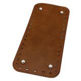 Çanta Aksesuar Suni Deri Taba Renk 25X12 cm Dikdörtgen Çanta Tabanı (Gümüş Aparatlı)