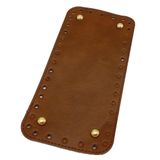 Çanta Aksesuar Suni Deri Taba Renk 25X12 cm Dikdörtgen Çanta Tabanı (Light Gold Aparatlı)
