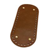 Çanta Aksesuar Suni Deri Taba Renk 25X12 cm Oval Çanta Tabanı (Light Gold Aparatlı)