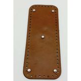 Çanta Aksesuar Suni Deri Taba Renk 30X12 cm Dikdörtgen Çanta Tabanı (Gümüş Aparatlı)