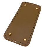 Çanta Aksesuar Suni Deri Vizon Renk 25X12 cm Dikdörtgen Çanta Tabanı (Light Gold Aparatlı)